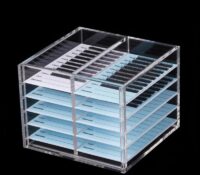 Custom acrylic salons fake eyelash organizer
