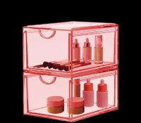 Custom acrylic stackable drawers beauty storage box