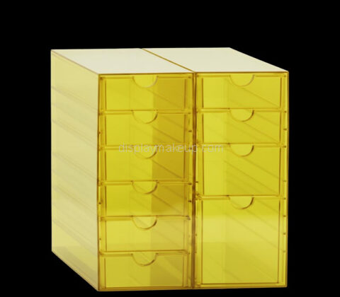 Custom acrylic 10 drawers skincare storage box