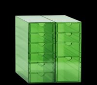 Custom acrylic 10 drawers cosmetics storage box