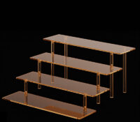 Custom acrylic 4 tier cologne display stand DMD-3382 Custom acrylic 4 tier cologne display stand