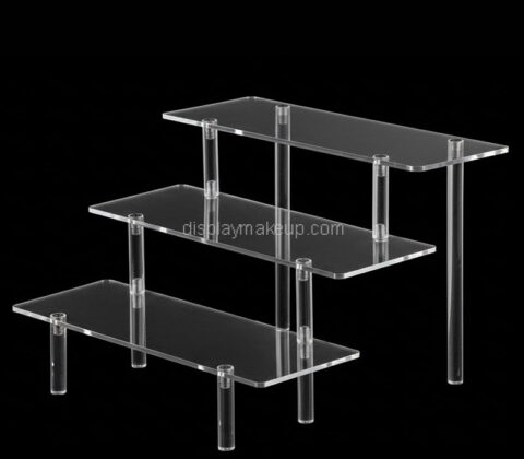 Custom acrylic 3 tier skincare display risers