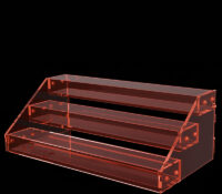 Custom acrylic 3 tiers nail polish display holder DMD-3385 Custom acrylic 3 tiers nail polish display holder