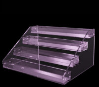 Custom acrylic 4 tiers lipgloss display holder DMD-3388 Custom acrylic 4 tiers lipgloss display holder
