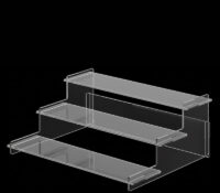 Custom acrylic 3 tiers skincare display holder DMD-3389 Custom acrylic 3 tiers skincare display holder