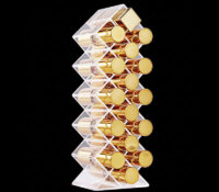 Custom acrylic stackable fish shape lipstick tower