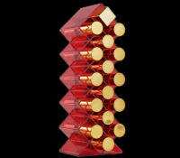 Custom acrylic stackable fish shape lipgloss tower