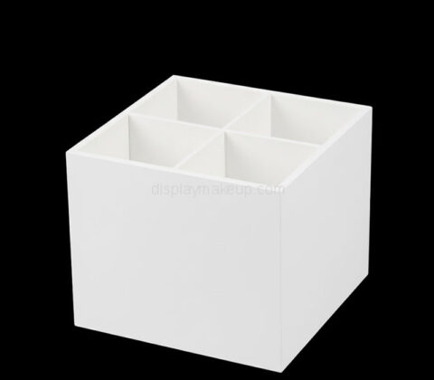 Custom acrylic 4 dividers makeup brushes holder