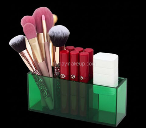 Custom acrylic 3 dividers beauty storage box