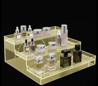 Custom acrylic 3-tiers perfume display stands