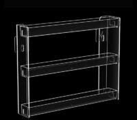 Custom acrylic wall 3-tiers varnish bottles display stands