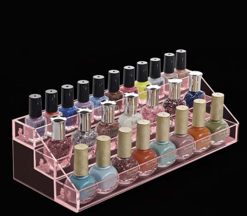 Custom acrylic nail varnish bottles display holder