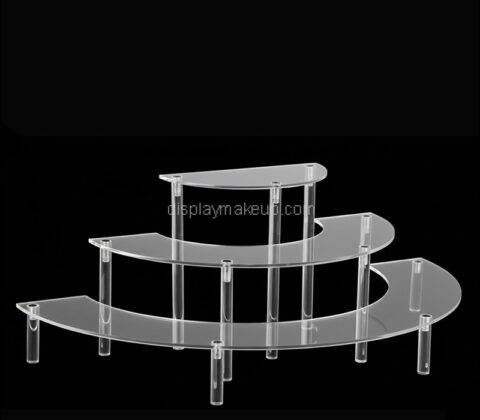 Custom acrylic half-moon perfume display holder