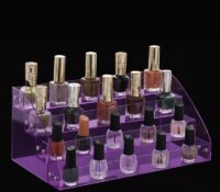 Custom acrylic 4 tiers nail varnish display risers