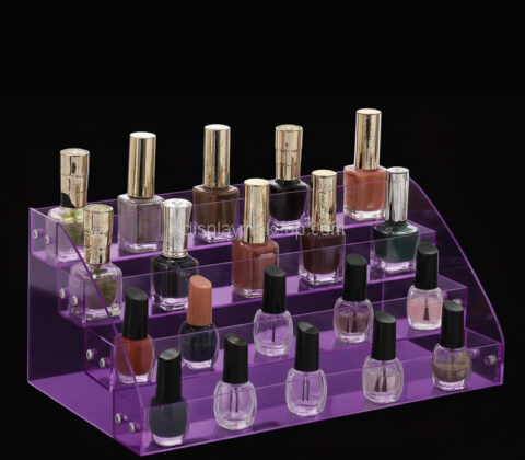 Custom acrylic 4 tiers nail varnish display risers
