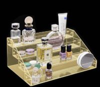 Custom acrylic 4 tiers makeup display risers