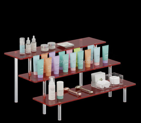 Custom acrylic 3 tiers creams display shelves