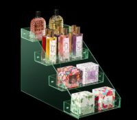 Custom acrylic 4 tiers beauty holder DMO-1244 Custom acrylic 4 tiers beauty holder