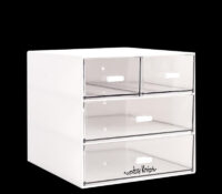 Custom acrylic skincare cosmetics 4 drawers box DMO-1260 Custom acrylic skincare cosmetics 4 drawers box