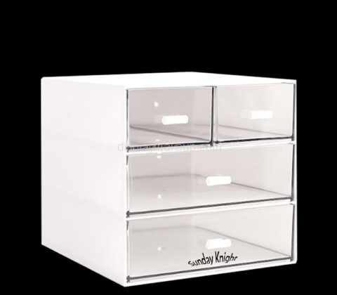 Custom acrylic skincare cosmetics 4 drawers box
