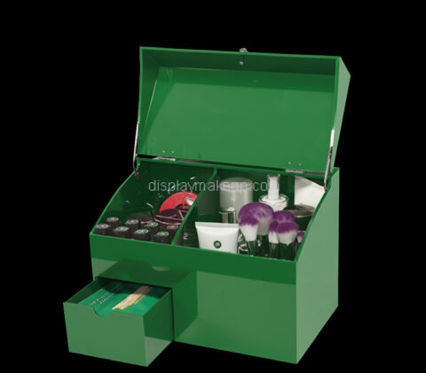 Custom acrylic skincare beauty box with drawer lid