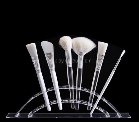 Custom acrylic retail makeup brushes display stand holder