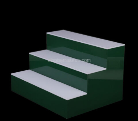 Custom acrylic retail 3 tiers skincare display riser