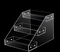 Custom acrylic 3 tiers nail varnish display stand DMD-3428 Custom acrylic 3 tiers nail varnish display stand