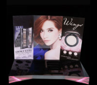 Custom acrylic cosmetic promotional display stand DMD-3435 Custom acrylic cosmetic promotional display stand