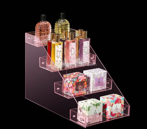 Custom acrylic 4 tiers skincare makeup holder box