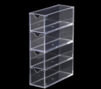 Custom acrylic 4 tiers skincare drawers box DMO-1284 Custom acrylic 4 tiers skincare drawers box