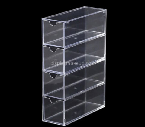 Custom acrylic 4 tiers skincare drawers box