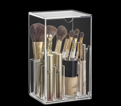 Custom acrylic makeup brushes drawer box
