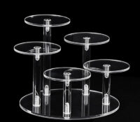 Custom acrylic skincare shops display stands risers DMD-3440 Custom acrylic skincare shops display stands risers