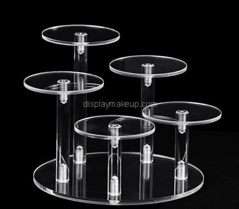 Custom acrylic skincare shops display stands risers