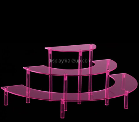Custom acrylic 3 tiers perfume display riser