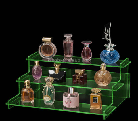 Custom acrylic 3 tiers perfume display riser stand