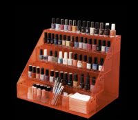 Custom acrylic boutiques 4 tiers makeup display holders DMD-3448 Custom acrylic boutiques 4 tiers makeup display holders