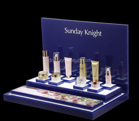 Custom acrylic boutiques skincare LED display prop