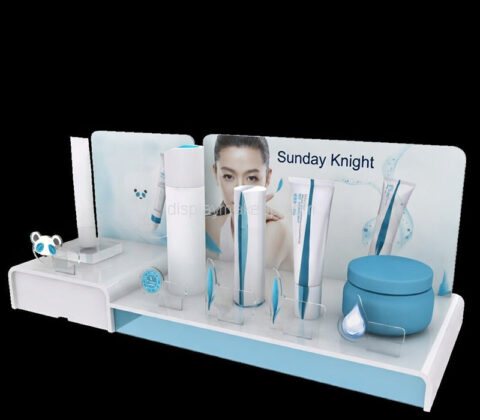 Custom acrylic boutique skincare beauty display prop
