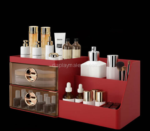 Custom acrylic makeup skincare organizer with drawers