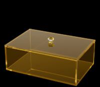 Custom acrylic makeup skincare storage box with lid DMO-1305 Custom acrylic makeup skincare storage box with lid