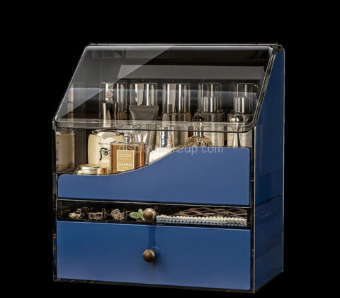 Custom acrylic vanity cosmetics drawers organizer