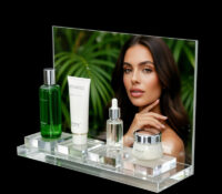 Custom acrylic skincare makeup display prop DMD-3466 Custom acrylic skincare makeup display prop