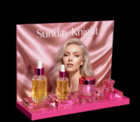 Custom plexiglass essential oils display prop DMD-3471 Custom plexiglass essential oils display prop