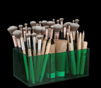 Custom acrylic 6-slots beauty brushes holder DMO-1314 Custom acrylic 6-slots beauty brushes holder