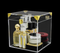 Custom acrylic anti-dust skincare makeup storage box DMO-1322 Custom acrylic anti-dust skincare makeup storage box