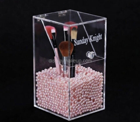 Custom acrylic makeup brushes organizer box