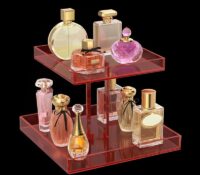 Custom plexiglass countertop perfume display stand tray DMD-3479 Custom plexiglass countertop perfume display stand tray