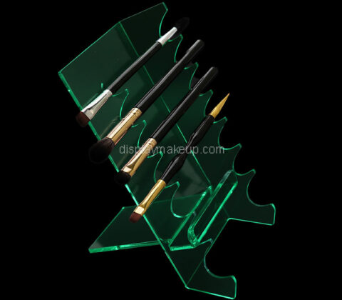 Custom plexiglass retail makeup brushes display rack